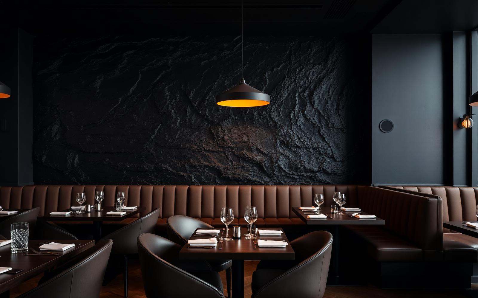 Obsidian Field panel installed in a restaurant
